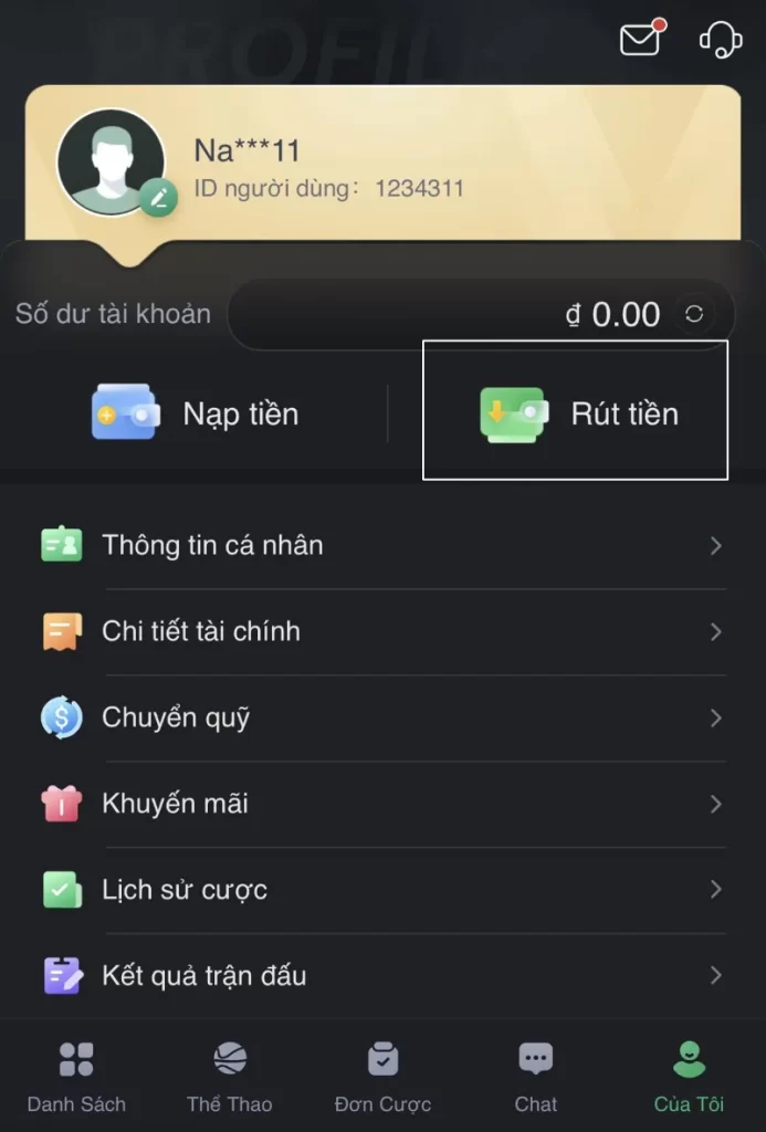 Rút tiền Bet88 siêu nhanh chỉ với vài thao tác