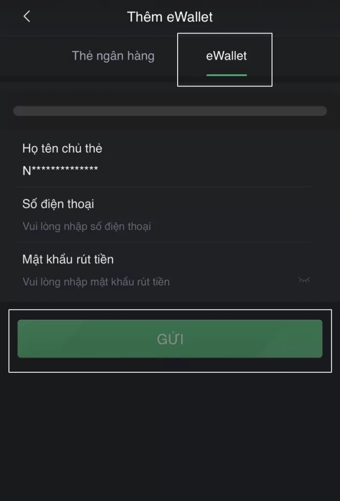 rút tiền ewallet Bet88