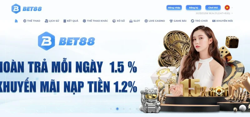 Đối tác cung cấp thể thao của BET88 đều là những thương hiệu lớn và uy tín