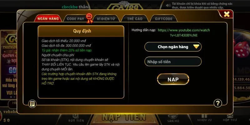 Người chơi cần nắm chắc cách rút tiền để sử dụng tại Go789