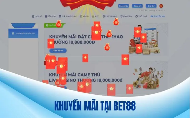 Những ưu đãi cực hấp dẫn mà Khuyến mãi Bet88 mang lại