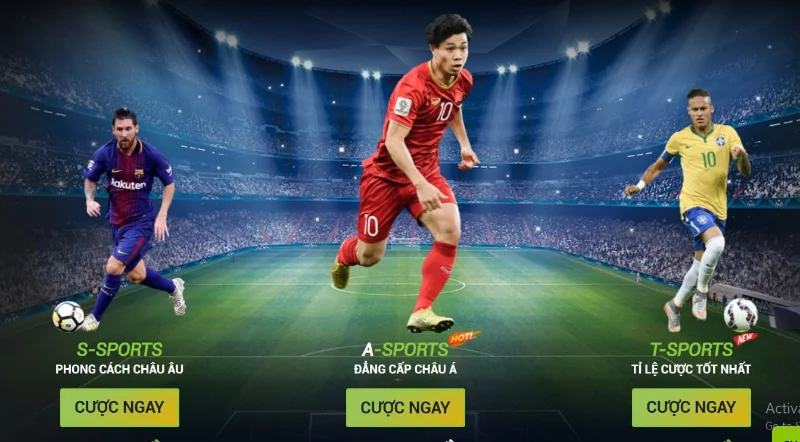 Cá cược thể thao là thế mạnh của BET88