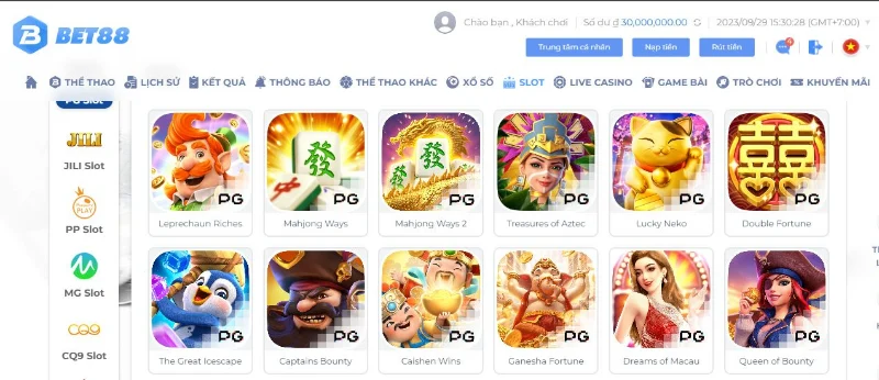 Đa dạng trò chơi cá cược online tại BET88