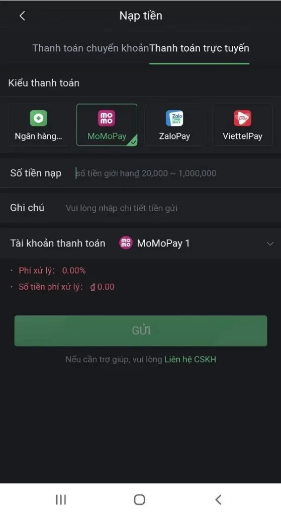 Sử dụng Zalo Pay chỉ cần 3 phút nạp tiền